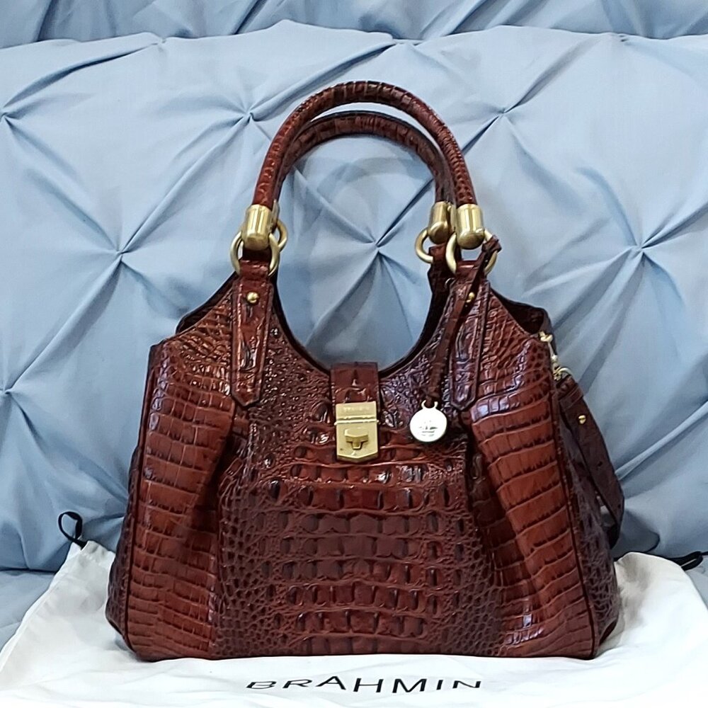 Brahmin Elisa in Pecan Melbourne Hobo Bag